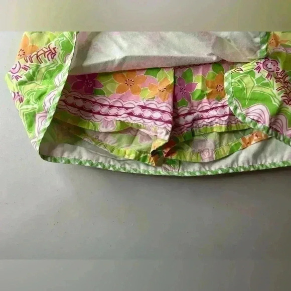 LILLY PULITZER Kids Size 7 Floral Monkey Skort Rare Find! - Picture 3 of 5